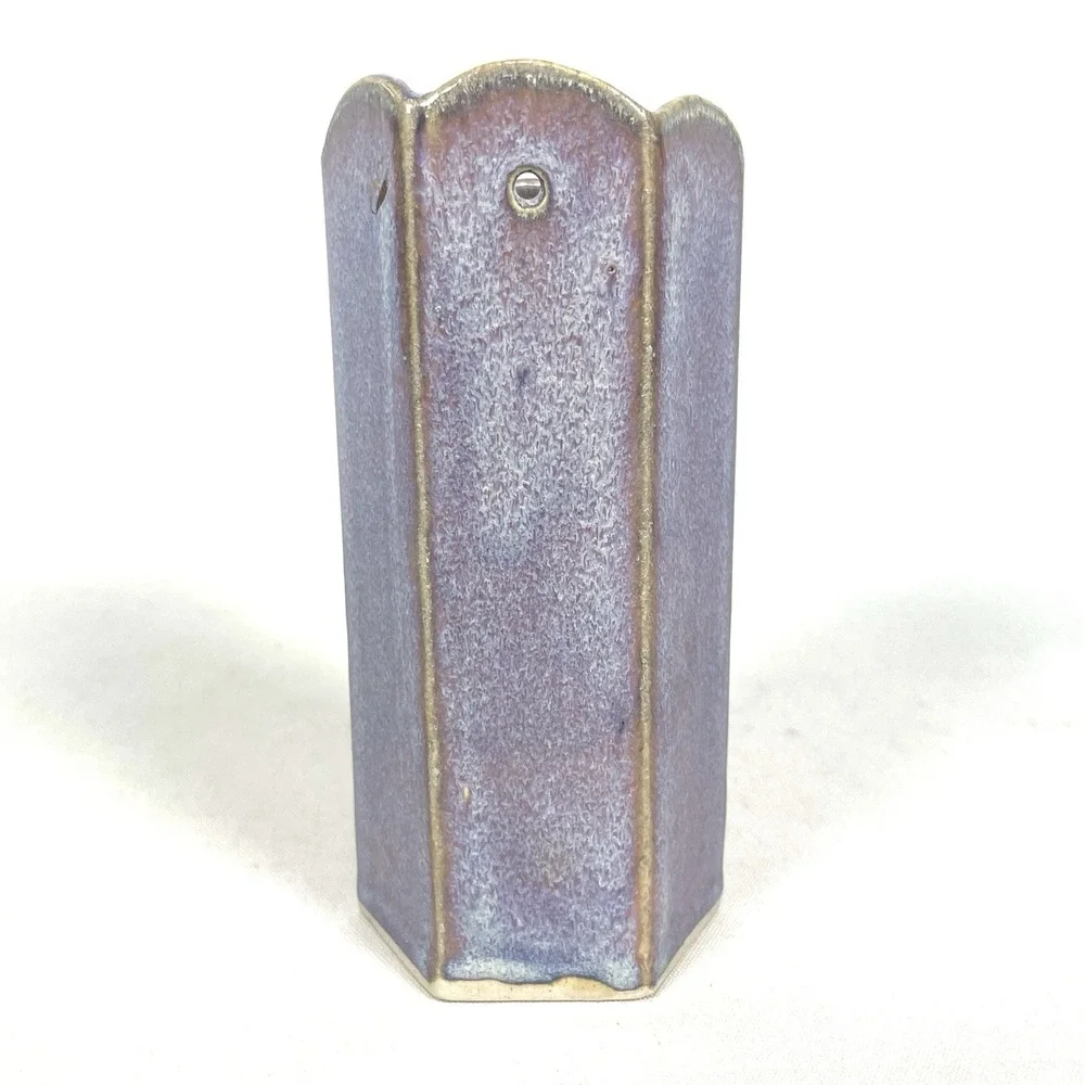 Donna Roberts Wild Rose Montana Pottery Bud Vase Wall‎ Pocket Iridescent Floral